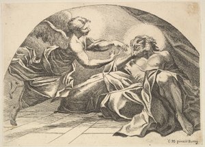 Ange apparaissant à Pierre en prison - Robert van Audenaerde