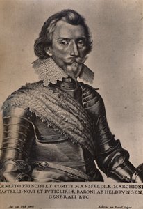 Comte Ernst von Mansfeld, général allemand de la guerre de Trente Ans, 17ème siècle 1894