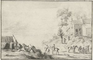 Soldats près d