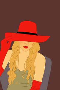 Velours rouge
