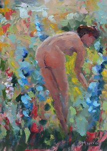 Elle aimait ses Delphiniums, 2023 - Roberta Murray