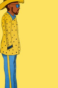 Homme en Costume Jaune, 2022