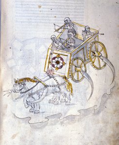 Art de la guerre: étude sur les machines militaires. Char d