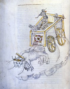 Art de la guerre : étude sur les machines militaires. char d