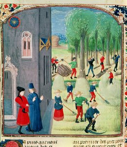 Ms. Lat 1173 Fenaison et coupe de bois, des Heures de Charles d
