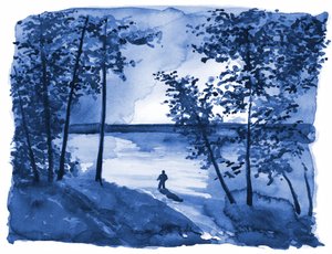 La solitude du lac Blue Forest - RodMacIver