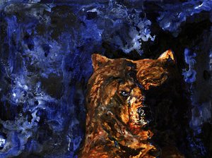 Le regard puissant du grizzli