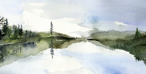 Reflet serein sur le lac - RodMacIver