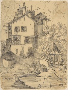 Une rustique maison de campagne - Rodolphe Bresdin