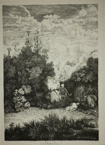 Femme se baignant et la Mort
