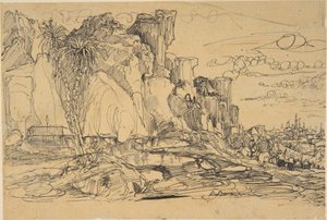 Paysage caucasien - Rodolphe Bresdin