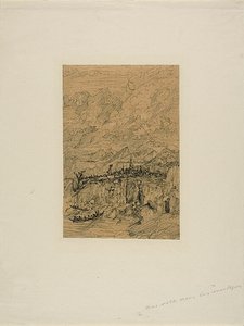 La ville dans les montagnes - Rodolphe Bresdin