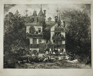 Départ pour la chasse - Rodolphe Bresdin