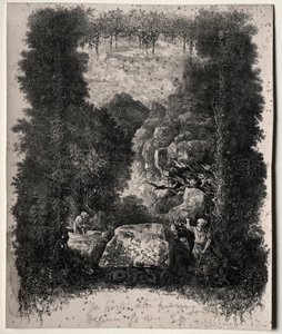 Premier frontispice pour Fables et Contes de Fées par Thierry-Faletans, 1868