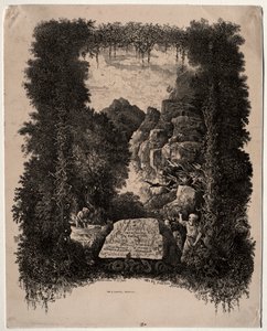 Premier frontispice pour Fables et Contes de fées par Thierry-Faletans - Rodolphe Bresdin