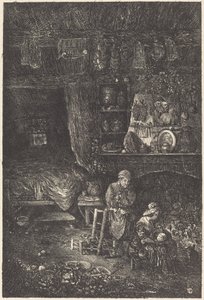 Intérieur flamand - Rodolphe Bresdin