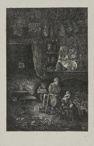 Intérieur flamand - Rodolphe Bresdin