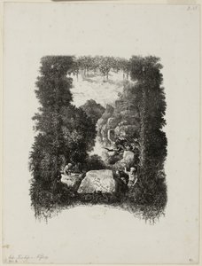 Frontispice pour Fables et Contes par Hippolyte de Thierry-Faletans - Rodolphe Bresdin
