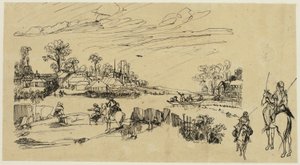 Cavaliers et pêcheurs - Rodolphe Bresdin