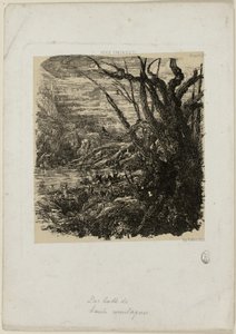 Lac dans les montagnes, de Revue Fantaisiste - Rodolphe Bresdin