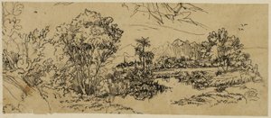 Paysage de la côte ouest - Rodolphe Bresdin