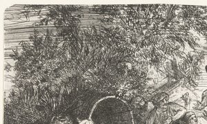Homme et chien avec garçon près d