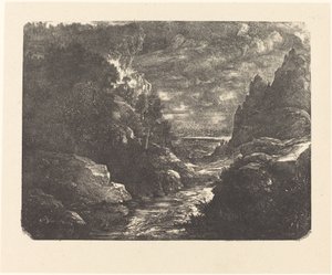Le Ruisseau dans la Gorge - Rodolphe Bresdin