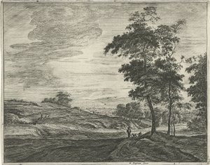 Au bord de la forêt de La Haye (Vues dans la forêt de La Haye) - Roelant Roghman