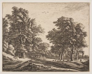 N° 4, extrait de Six vues dans le bois de La Haye - Roelant Roghman