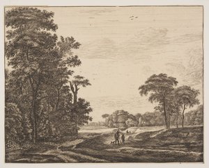 Planche 2, tirée de Six vues dans le bois de La Haye - Roelant Roghman