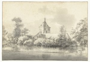 Vue du château Starrenburg à Overschie - Roelant Roghman