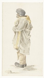 Homme debout dans un manteau doublé de fourrure - Roelant Savery