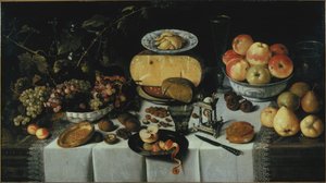 Nature morte avec fromage et fruits (1625)