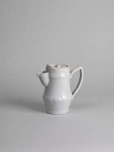 Cafetière en étain émaillé blanc, 1914-15