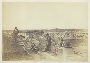 Une journée tranquille à la batterie de mortiers - Roger Fenton