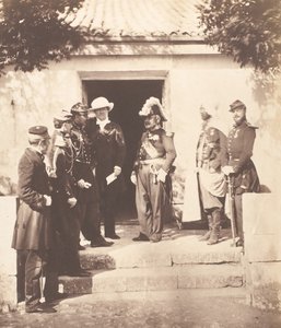 Groupe au quartier général, 1855 - Roger Fenton