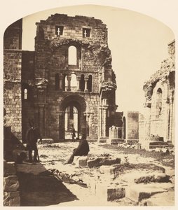 Intérieur, prieuré de Lindisfarne, extrémité ouest - Roger Fenton