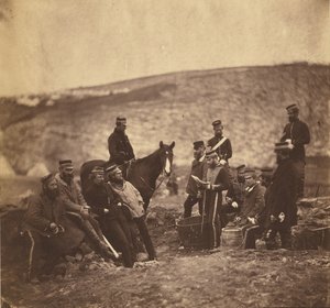Officiers et hommes du 8e Hussards.
