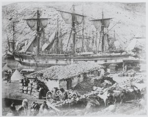 Le quai à bestiaux dans le port de Balaklava - Roger Fenton