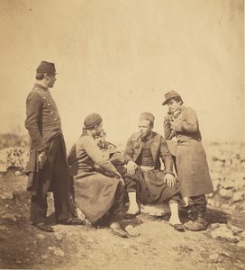 Zouaves et soldats de ligne.