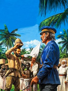 Henry Stanley salue David Livingstone - Roger Payne