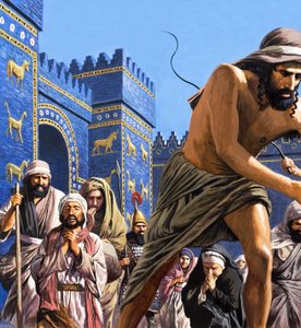 Les derniers jours de la grandeur, extrait de "Babylon the Mighty" (gouache sur papier)