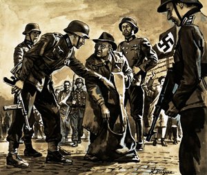 Le "traître" qui faisait rire le monde, P.G. Wodehouse (gouache sur papier) - Roger Payne