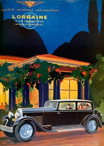 Affiche, Lorraine, Société Générale Aéronautique, 1928 - Roger Soubie