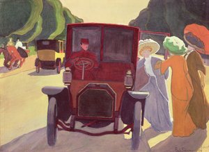 La route avec des acacias, 1908 - Roger de La Fresnaye