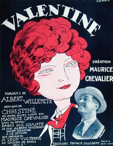 Couverture de la partition de la célèbre chanson 