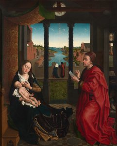Saint Luc dessinant le portrait de la Vierge - Rogier van der (after) Weyden