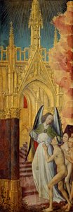 Les bons conduits au paradis, détail du Jugement dernier, c. 1451 - Rogier van der Weyden