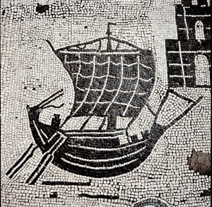 Un navire dans le port d