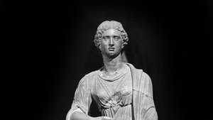 Agrippine la Jeune (15-59 AD) avec son fils Néron (37-68 AD) (détail) - Roman